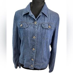 Hennes collection lightweight ladies size‎ 10 blue denim jacket/Shirt/Shacket